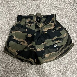 Nike Green and Black Camo Shorts